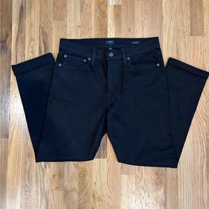 JCREW men’s black straight leg jeans